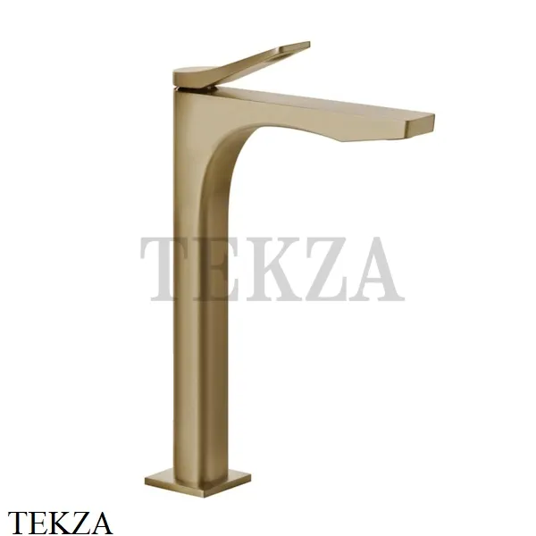 Gessi RILIEVO Смеситель для раковины высокий, без донного клапана 59004-726, Warm Bronze Br