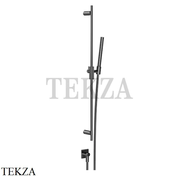 Gessi Inverso RIGATO Душевой комплект с гарнитуром и выводом 73541-706, Black Metal