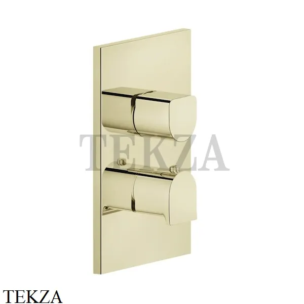Gessi RILIEVO Термостат для душа на 1 поток, внешняя част 59132-710, Brass PVD