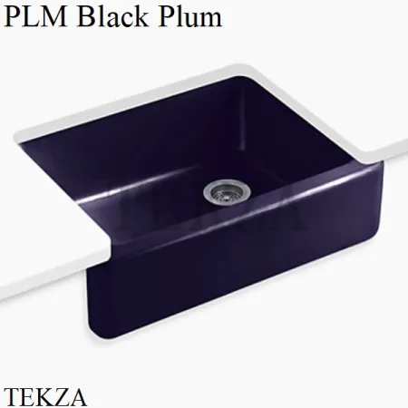 Kohler Whitehaven Мойка для кухни встраиваемая снизу с широким фартуком, чугун K-6487-0, белый глянец