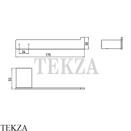 Emco Loft Держатель туалетной бумаги без крышки 0505 001 00, хром глянец