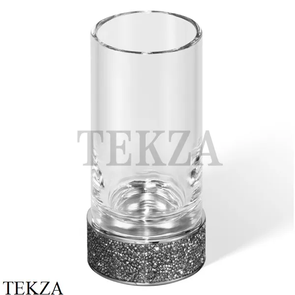 Decor Walther ROCKS Стакан для зубных щеток Swarovski®, хром-стекло прозрачное