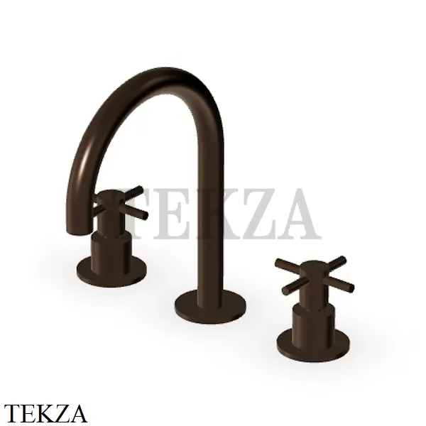 Zucchetti Helm Смеситель для раковины, без донного клапана ZHM515.XP21, brushed chocolate PVD