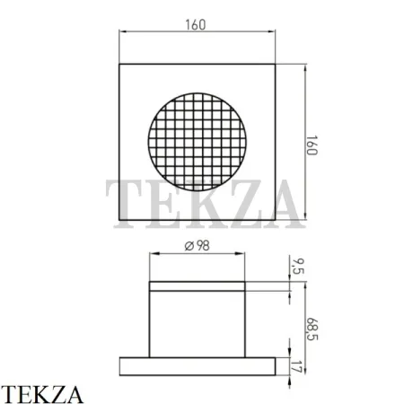 Migliore Вентилятор для ванной комнаты D100 см 23002, хром глянец