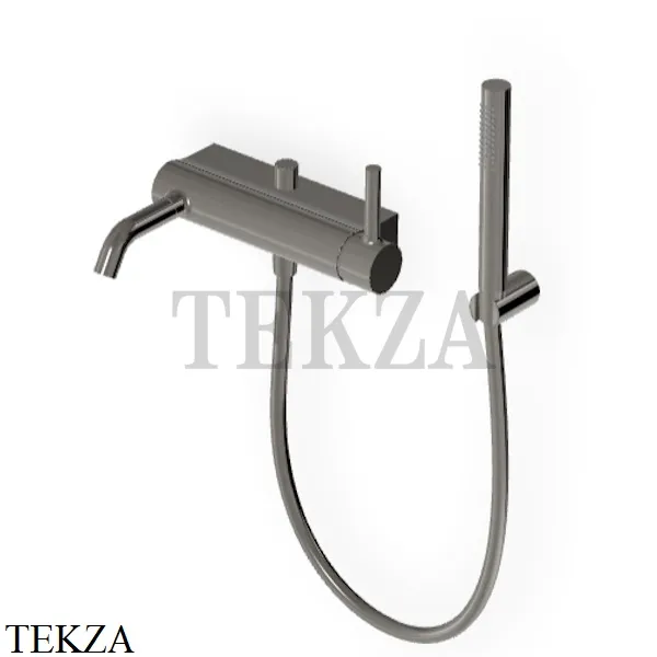 Zucchetti Pan Смеситель для ванны и душа с гарнитуром ZP6181.C50, metal black