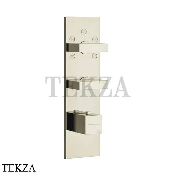 Gessi Rettangolo Wellness Термостат на 5 выходов, внешняя часть 43032-720, Nickel PVD