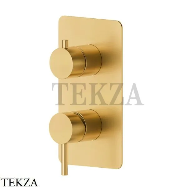 Newform X-Steel 316 Смеситель для душа 2 потока, внешняя часть, 69673EX.59.097, PVD Brushed gold