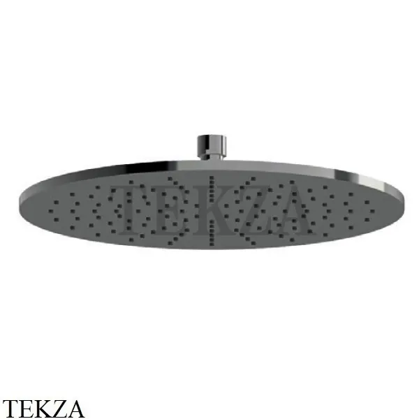 Newform Верхняя круглая лейка D300, без кронштейна 26534.59.064, PVD Brushed gun metal