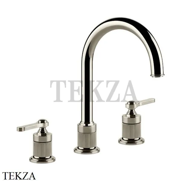 Gessi VENTI20 Смеситель для раковины зонтичный, с донным клапаном 65015-720, Nickel PVD