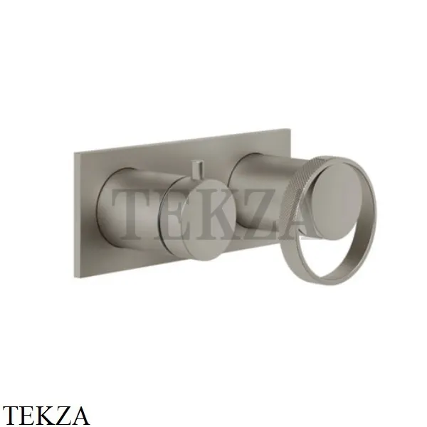 Gessi ANELLO Смеситель для душа с переключателем 2 потока 63379-149, Finox Brushed Nickel
