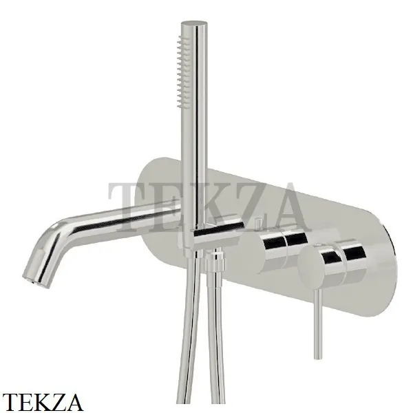 Newform XT Смеситель для ванны с гарнитуром, внешняя часть 4272E.M0.070, Titanium satin