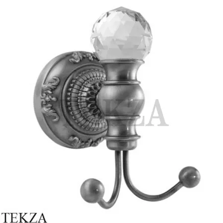 Migliore Cristalia SWAROVSKI Крючок двойной для халата и полотенца 16806, хром глянец