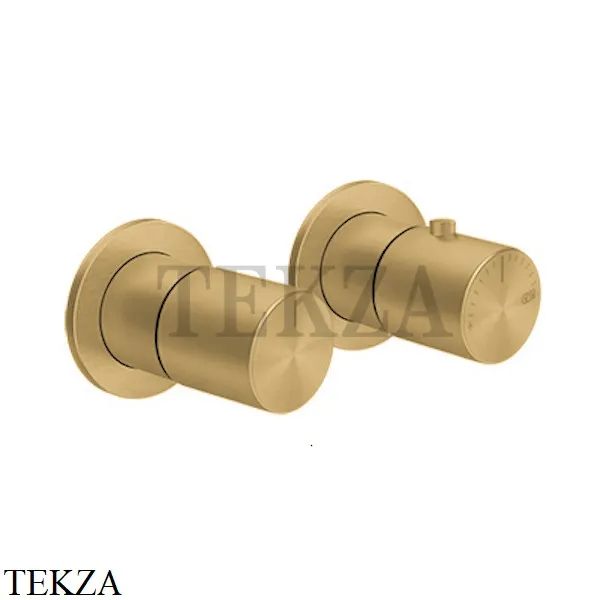 Gessi Habito UNITO Термостат для душа на 1 поток, внешняя часть 70032-727, Brushed Brass