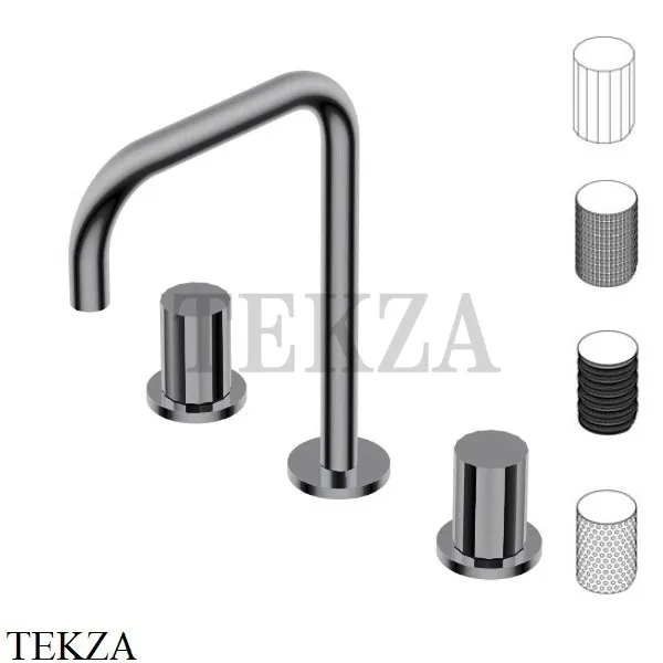 Ritmonio Diametro35 Impronte Смеситель для раковины, без гарнитура PR51AP201 CRB, Black Chrome