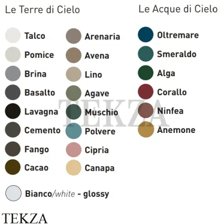 Cielo Le Giare Раковина накладная, без перелива LGLA60 Bia, белый глянец