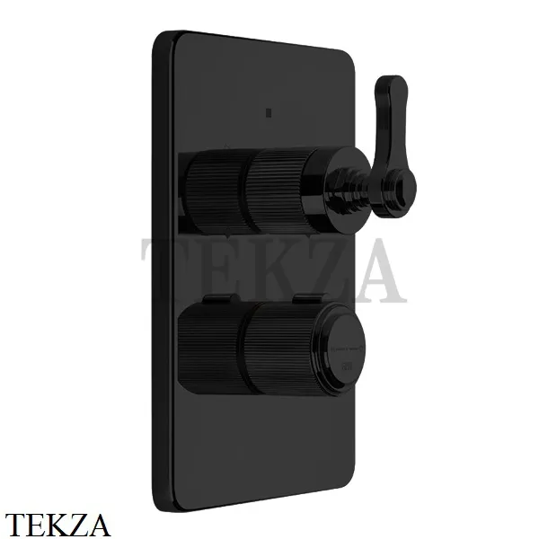 Gessi VENTI20 Термостат для душа, 3 потока, внешняя часть 65137-299, Black XL