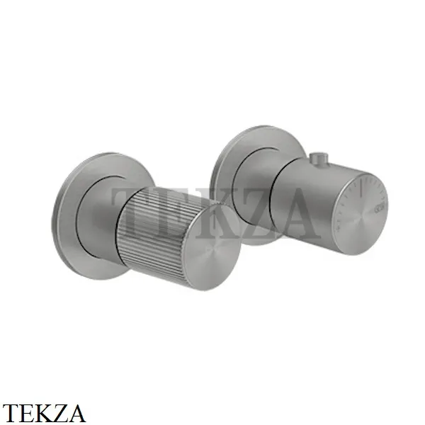 Gessi Habito RIGATO Термостат для душа на 1 поток, внешняя часть 70532-149, Finox Brushed Nickel