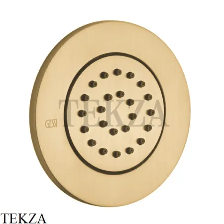 Gessi INCISO SHOWER Боковая форсунка поворотная, внешняя часть 32982-727, Brushed Brass