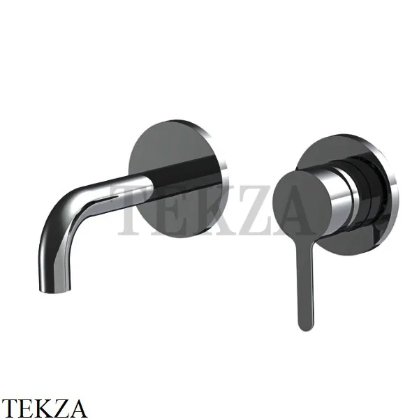 FIMA Carlo Frattini SNAP Смеситель для раковины 120, внешняя часть F3121WSX9CS, Brushed black chrome