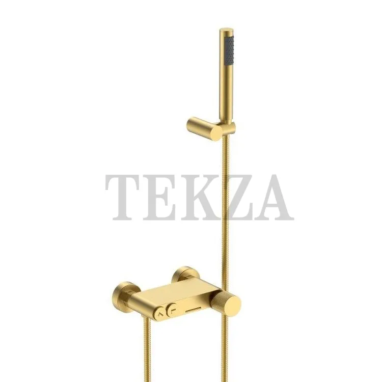 Boheme Stick Смеситель для ванны с изливом и гарнитуром Stick 123-MG.3 Matt Gold LINEA