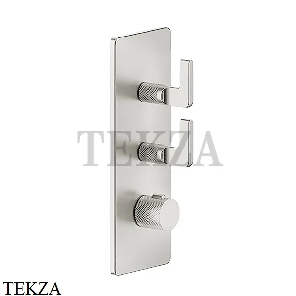 Gessi INCISO WELLNESS Термостат 2 выхода, внешняя часть 58204-149, Finox Brushed Nickel