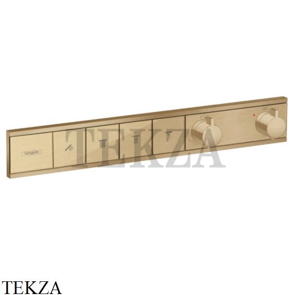 Hansgrohe RainSelect Термостатический модуль, 4 потока, внешняя часть 15382140, Brushed Bronze