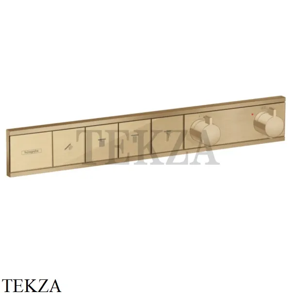 Hansgrohe RainSelect Термостатический модуль, 4 потока, внешняя часть 15382140, Brushed Bronze