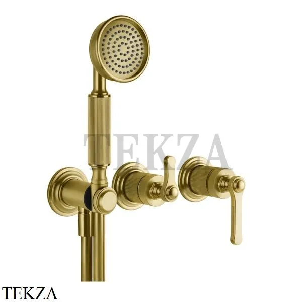 Gessi VENTI20 Смеситель для душа, с гарнитуром внешняя часть 65036-716, Gold Br. PVD