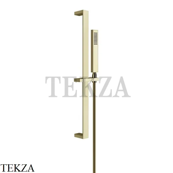 Gessi Rettangolo shower Штанга в комплекте с душевой лейкой, 1 режим 20145-710, Brass PVD