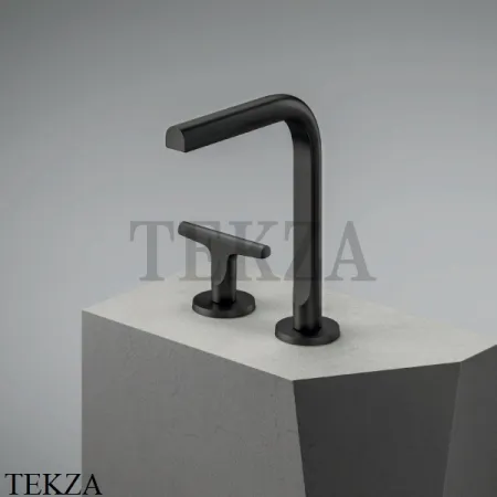 Fantini Sailing Смеситель для раковины 2 отверстия, без донного клапана 67P5J107W, Matt Gun Metal