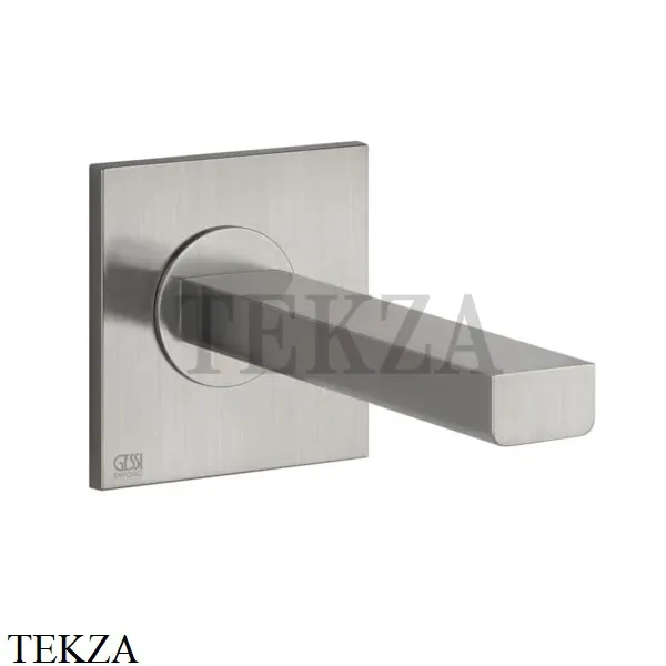 Gessi Emporio Via Manzoni Излив для ванны настенный монтаж 38725-149, Finox Brushed Nickel