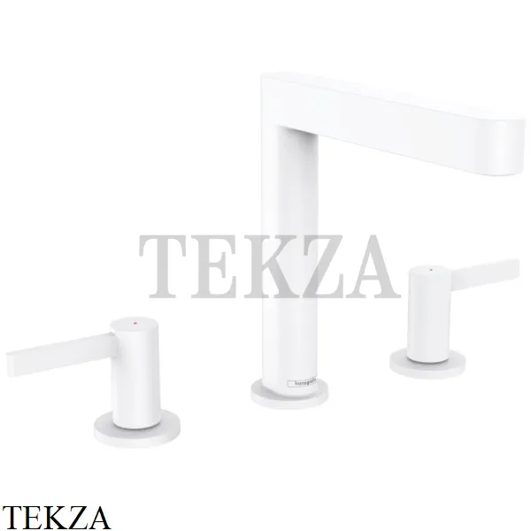 Hansgrohe FINORIS Смеситель для раковины 160, с донным клапаном 76034700, белый матовый