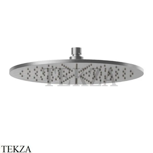 Newform Верхняя круглая лейка D300, без кронштейна 26534.59.066, PVD Brushed Stainless Steel