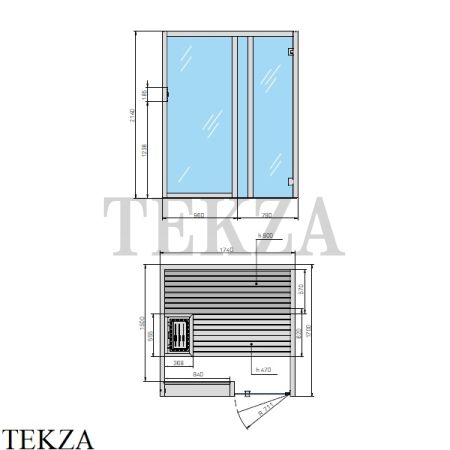 Effegibi YOKU.G 60 Сауна домашняя финская или BIO SA70300015