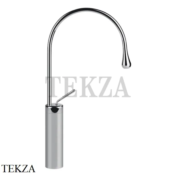 Gessi Goccia Смеситель для раковины высокий, без сливного гарнитура 33609-031, хром глянец