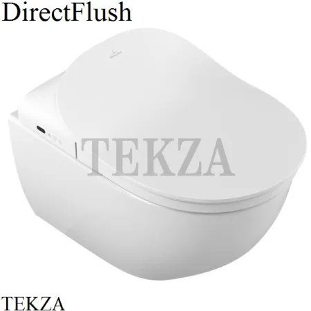 Villeroy & Boch SUBWAY 2.0 VICLEAN Унитаз с крышкой биде без ободка 5614R5R1, белый глянец, CeramicPlus