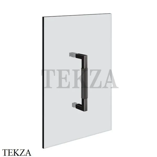 Gessi Shower G Rigato Ручка-держатель на стекло 20 см 67521-706, Black Metal PVD