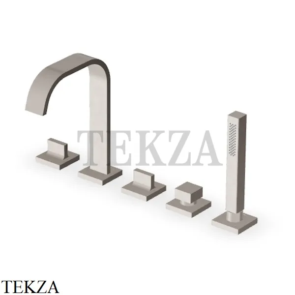 Zucchetti Aguablu Смеситель для ванны, на 2 позиции ZA5475.C3, brushed nickel
