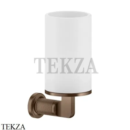 Gessi INCISO accessories Стакан настенный для зубных щеток, белый 58507-708, Copper Brushed