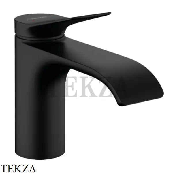 Hansgrohe Vivenis Смеситель для раковины 80, без гарнитура 75012670, черный матовый