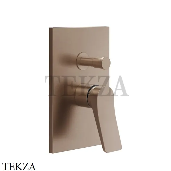Gessi RILIEVO Смеситель для душа на 2 потока, внешняя часть 59079-708, Copper Brushed