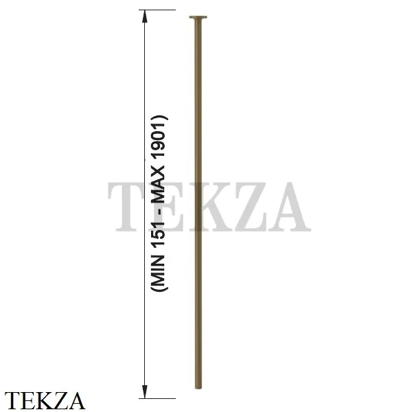 Gessi INCISO Излив для раковины потолочный под размер 15-190 см 58299-713, Antique Brass