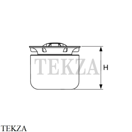 TECE TECEdrainpoint S Стакан гидрозатвора с мембраной для трапа DN 50, низкого 3695002 