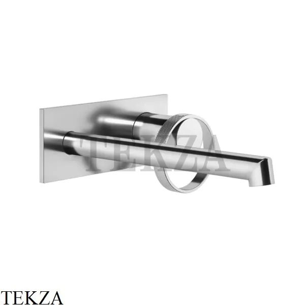Gessi ANELLO Смеситель для раковины на планке, длинным изливом, внешняя часть 63389-031, хром глянец