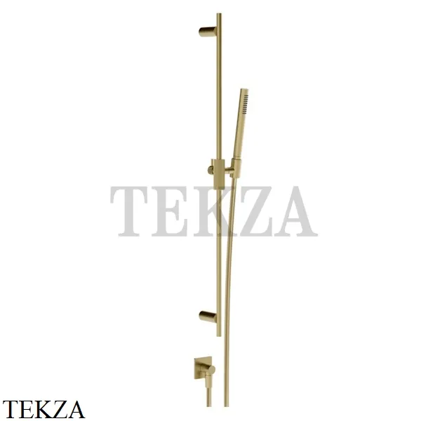 Gessi Inverso RIGATO Душевой комплект с гарнитуром и выводом 73541-727, Brass Brushed