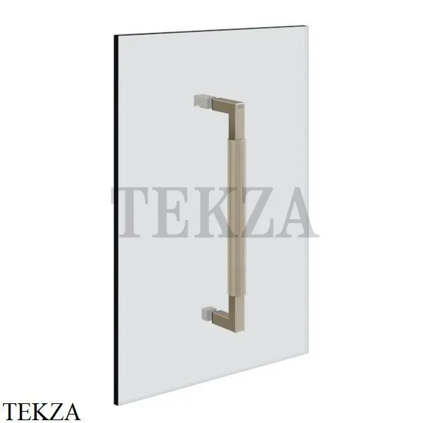Gessi Shower G Rigato Ручка-держатель на стекло 30 см 67523-149, Finox Br. Nickel
