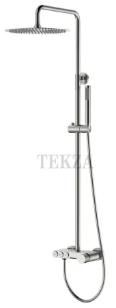 Boheme Stick Стойка-колонна для душа с изливом каскад Stick 128-NB.2 Nikel Brush c ручкой TOUCH