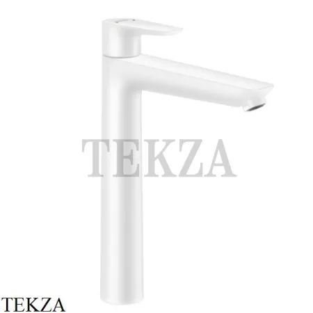 Hansgrohe Talis E Смеситель для раковины высокий, с донным клапаном 71716700, белый матовый