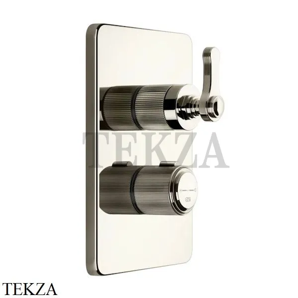 Gessi VENTI20 Термостат для душа, 3 потока, внешняя часть 65137-720, Nickel PVD