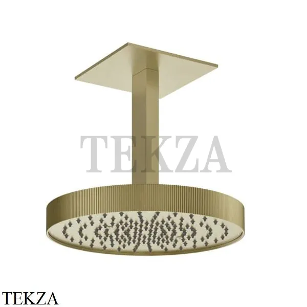 Gessi Inverso RIGATO Верхняя душевая лейка с кронштейном 30 см 63572-727, Brass Br. PVD